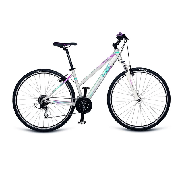 Women’s Cross Bike 4EVER Jasmine 28” – 2018 - Silver-Blue - Silver-Blue
