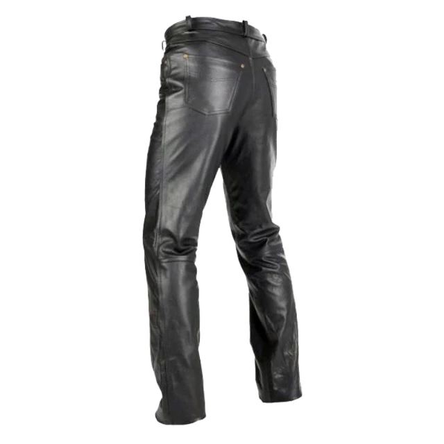 Motoros bőrnadrág Spark Jeans - fekete, XL