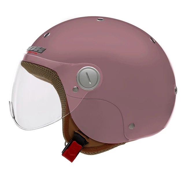 Motorcycle Helmet NOX N217K with 3 Different Inner Liner Sizes - Matte Black - Pink