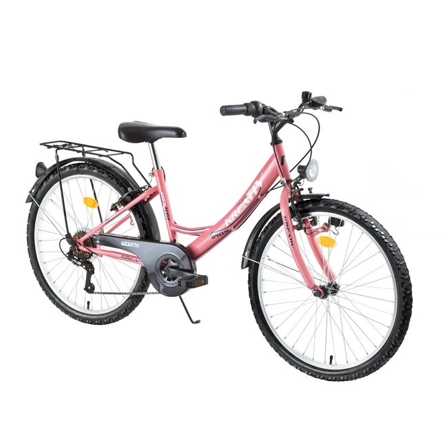 Rower dla dzieci DHS Kreativ Citystyle 2414 24" - model 2015 - Fioletowy - Różowy