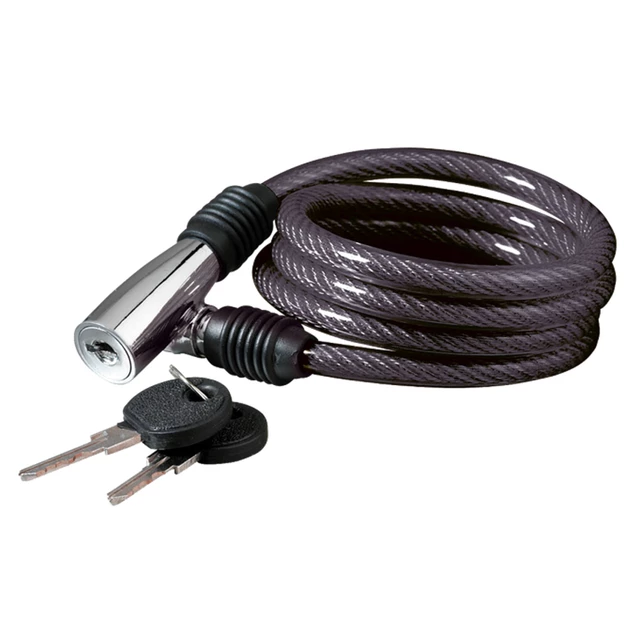Spiral cable lock KELLYS K-1026S - Black - Black