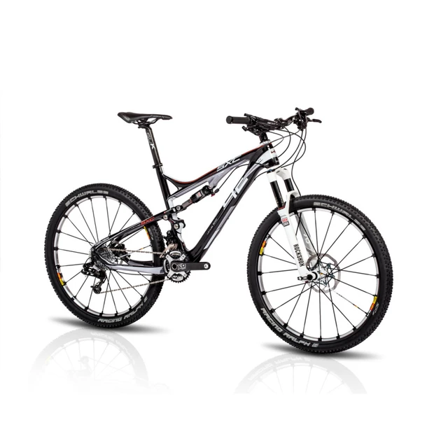 Celoodpružený bicykel 4EVER Virus SXC X0 - model 2015 - čierno-šedá - čierno-šedá