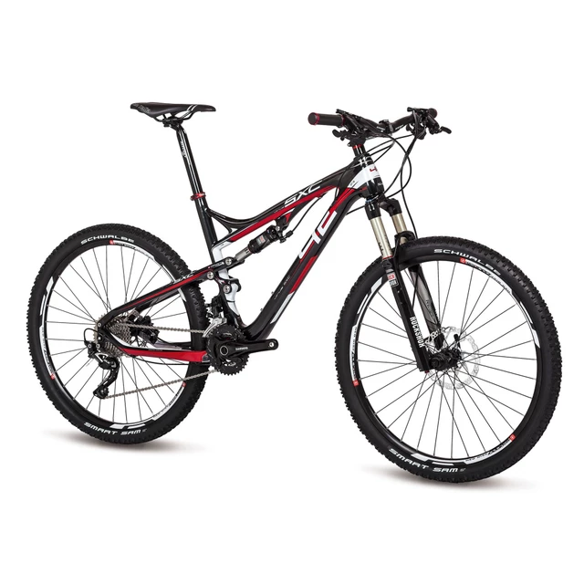 Celoodpružený bicykel 4EVER Virus SXC3 - model 2015 - čierno-červená