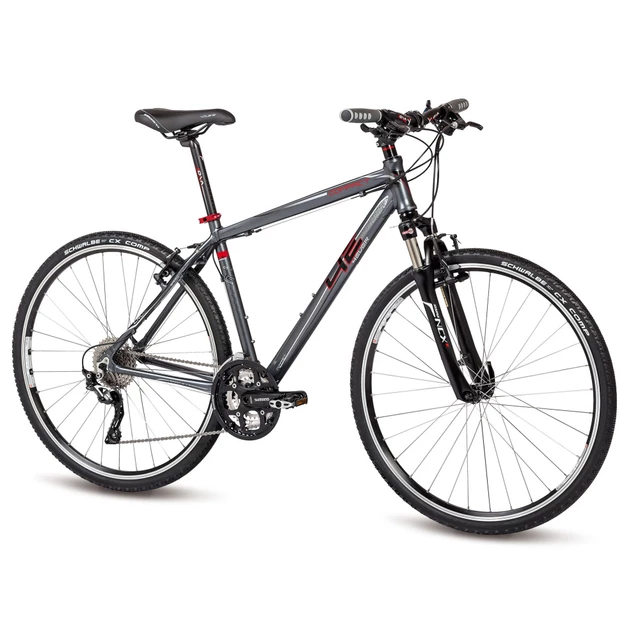 Crossový bicykel 4EVER Compact - model 2015 - graphit matt-červená