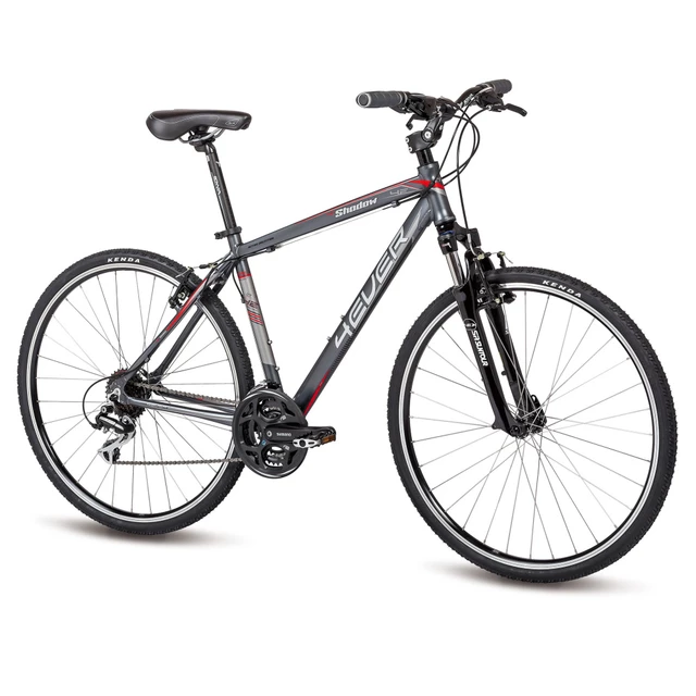 Crossový bicykel 4EVER Shadow - model 2015 - silver matt-červená