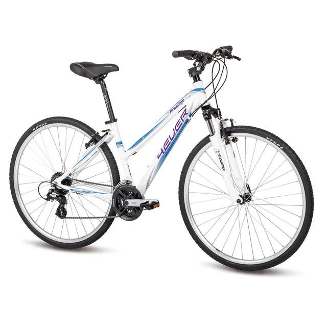 Cross Bike 4EVER Prestige - 2015 - White-Purple