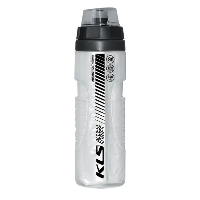 Insulated Cycling Water Bottle Kellys Antarctica 0.65L - Black - White