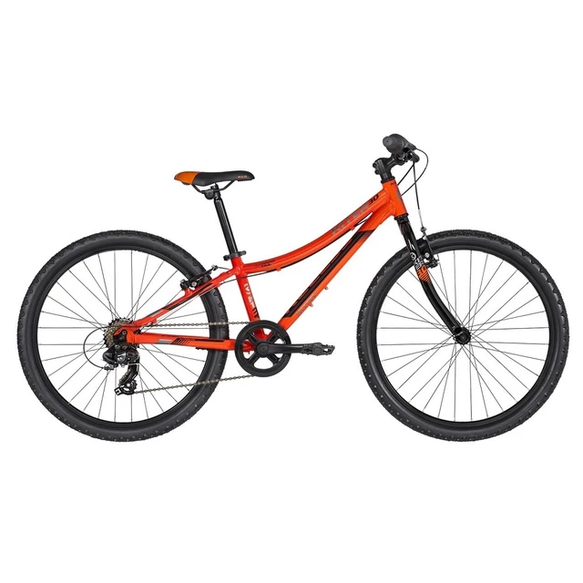 Juniorský bicykel KELLYS KITER 30 24" - model 2019 - Neon Orange - Neon Orange