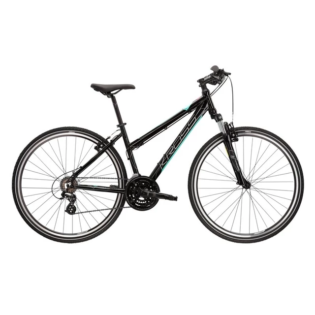 Women’s Cross Bike Kross Evado 2.0 D 28” – 2022 - Graphite/Black - Black/Mint