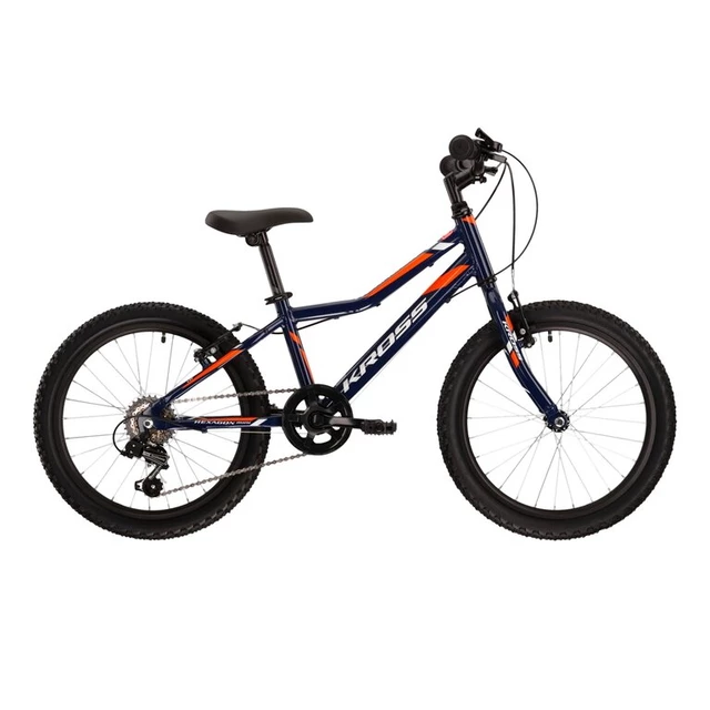 Detský bicykel Kross Hexagon Mini 1.0 SR 20" Gen 003 - Blue / Orange Glossy - Navy / White / Orange