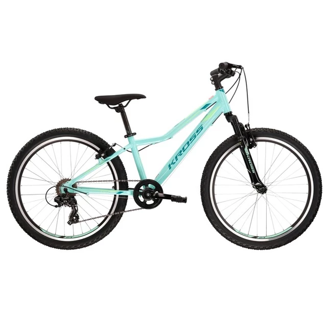 Junior Girls’ Bike Kross Lea JR 1.0 24” – 2022 - Aquamarine/Green/Mint