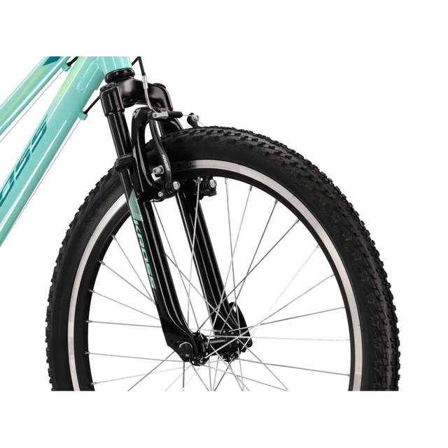 Juniorský dievčenský bicykel Kross LEA JR 1.0 24" Gen 003 - akvamarín/zelená/mätová