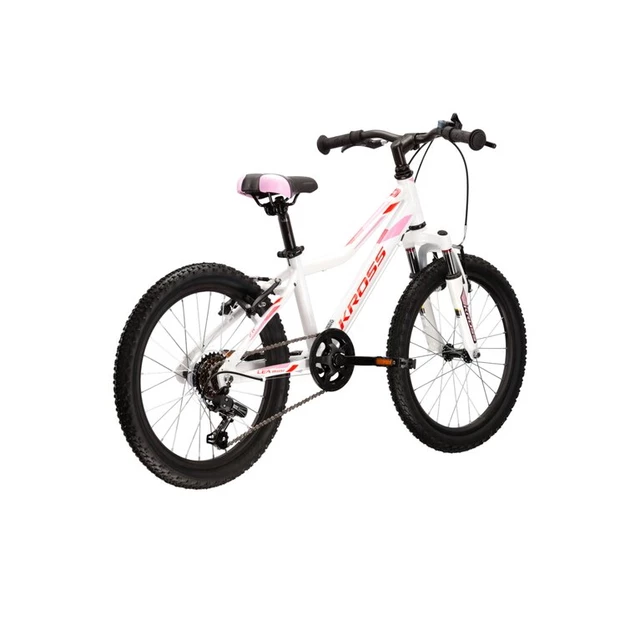 Detský bicykel Kross Lea Mini 2.0 20" Gen 003 - biela/červená/ružová