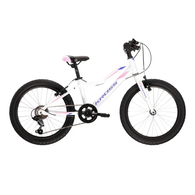 Detský bicykel Kross Lea Mini 3.0 20" Gen 001 - biela/ružová/fialová - biela/ružová/fialová