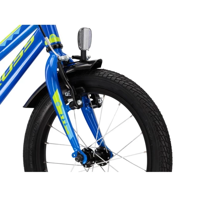 Detský bicykel Kross Racer 4.0 16" - model 2020 - limetka/modrá