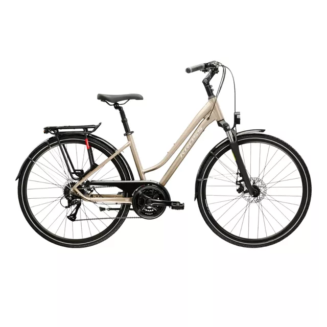 Women’s Trekking Bike Kross Trans 3.0 28” – 2025 - hnědá / stříbrná / matný