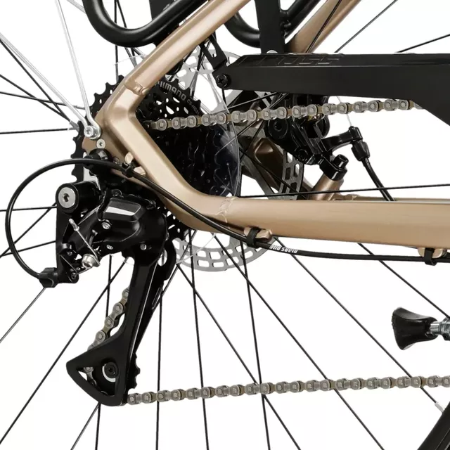 Women’s Trekking Bike Kross Trans 3.0 28” – 2025 - hnědá / stříbrná / matný