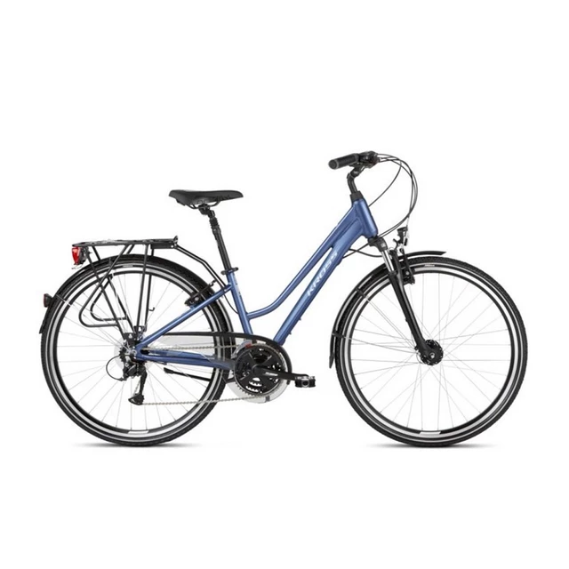 Dámsky  trekingový bicykel Kross Trans 4.0 28" - model 2021 - tyrkysová/čierna