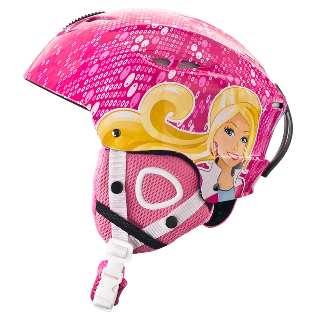 Detská lyžiarska prilba Vision One Barbie - ružová