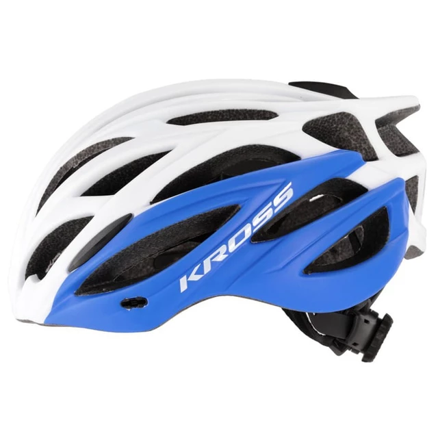 Cycling Helmet Kross Brizo - Grey Orange - White-Blue