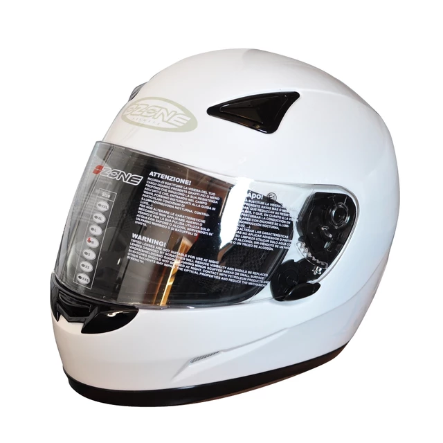 Motorradhelm Ozone A-951 - schwarz glänzend