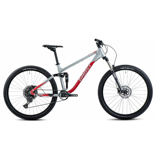 Celoodpružený bicykel Ghost Kato FS Base 27.5 - model 2024 - Grey/Red - Grey/Red