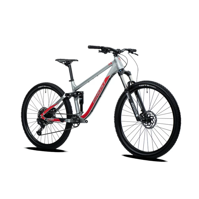 Celoodpružený bicykel Ghost Kato FS Base 27.5 - model 2024 - Grey/Red