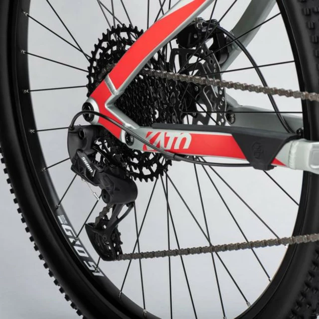 Celoodpružené kolo Ghost Kato FS Base 27.5" 9.0 - 2.jakost - Grey/Red