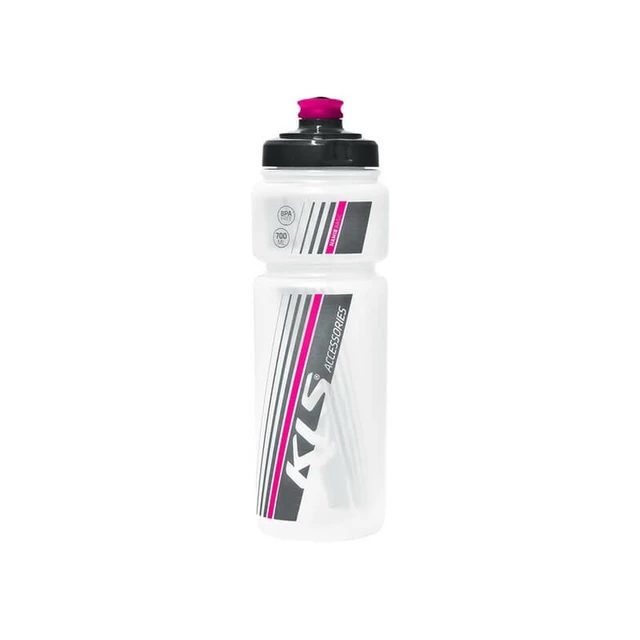 Cycling Water Bottle Kellys Namib - White - Transparent Pink