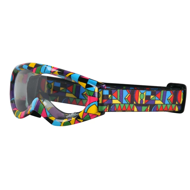 Gyermek cross szemüveg W-TEC Spooner grafikával - színes grafika