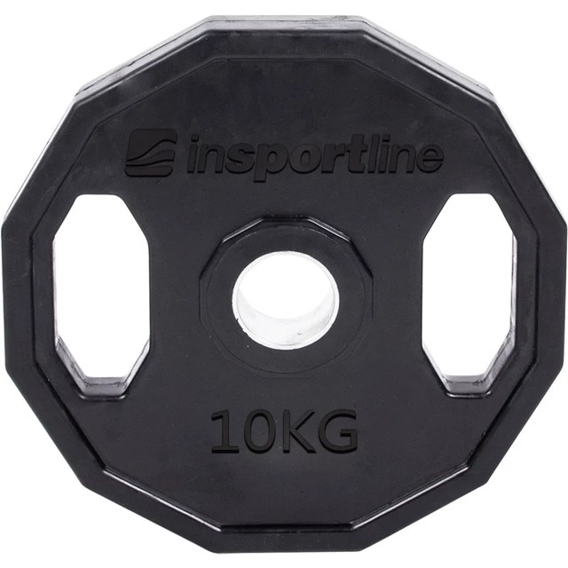 inSPORTline Ruberton gummierte Olympia Hantelscheibe 10 kg