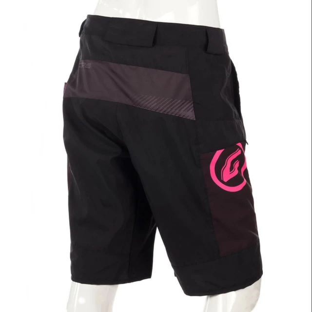 Women’s Freeride Shorts Crussis CSW-077 - Black/Pink