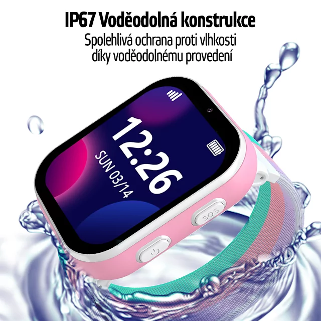 Dětské chytré hodinky inSPORTline Cubbio - černá