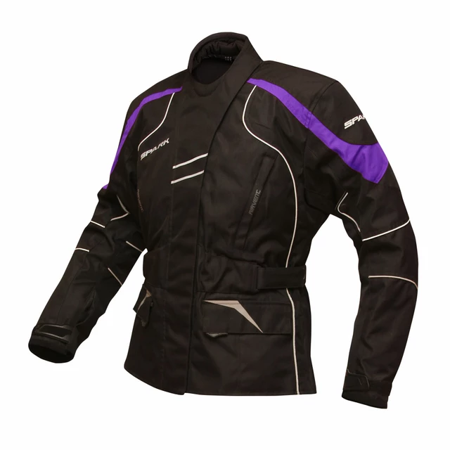 Women's Motorcycle Jacket Spark Lady Berry - Black-Violet - Black-Violet