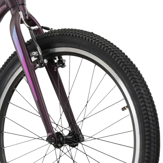 Juniorský dievčenský bicykel Kross LEA JR 2.0 24" Gen 002 - čierna/ružová/modrá