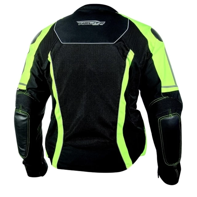 Nyári airbag kabát Helite Vented Hi-Vis - Fekete-Neon Sárga, M