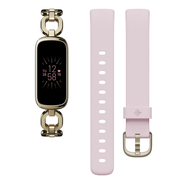 Fitness náramek Fitbit Luxe Special Edition Gorjana Soft Gold/Peony