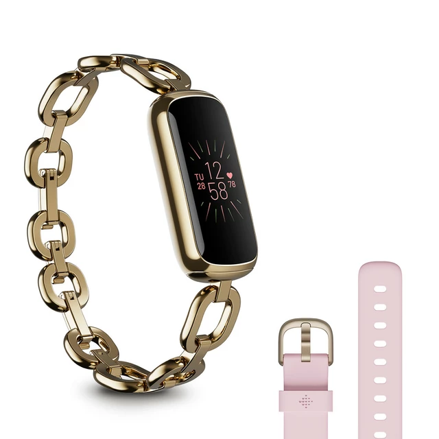 Fitness náramok Fitbit Luxe Special Edition Gorjana Soft Gold/Peony