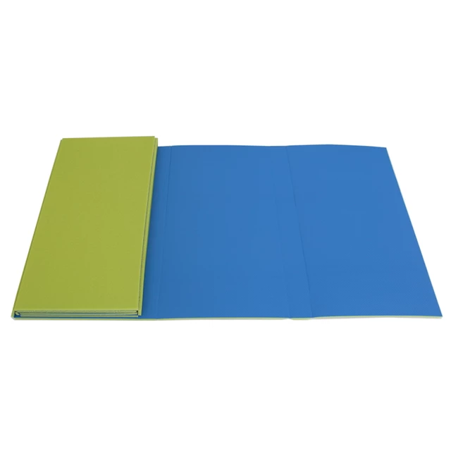 Karimatka Yate skládací 180 x 50 x 0,8 cm s fólií - zeleno-modrá