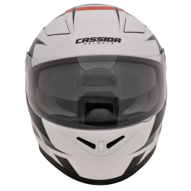 Motorcycle Helmet Cassida Evo - Black-Grey-Red