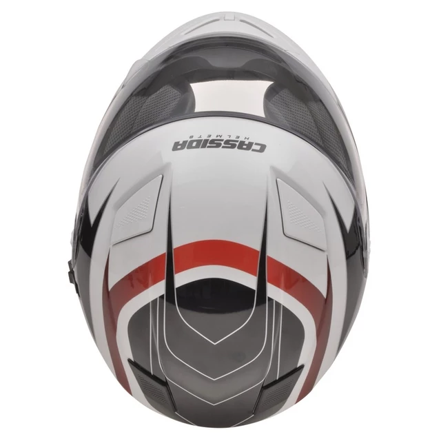 Motorcycle Helmet Cassida Evo - Black-Grey-Red