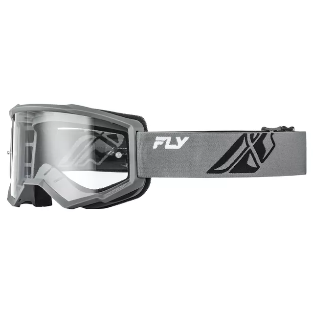 Dětské motokrosové brýle Fly Racing Focus Youth - šedá/černá, čiré plexi - šedá/černá, čiré plexi