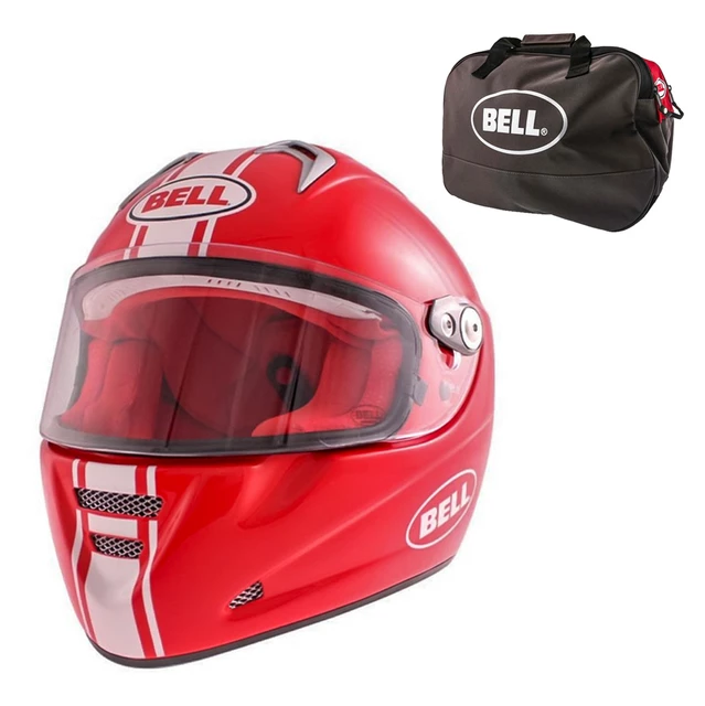 Moto přilba BELL M5X Daytona Red White