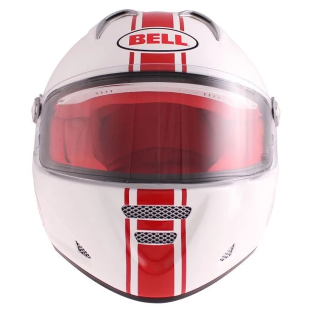 Moto prilba BELL M5X Daytona White Red - L (59-60)