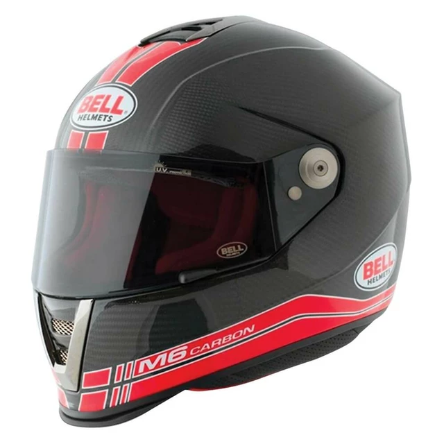 Moto přilba BELL M6 Carbon Race Red