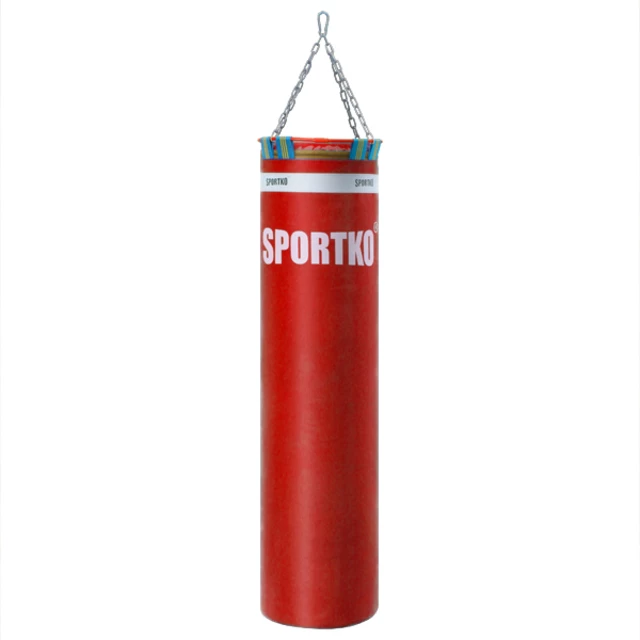 Boxovací pytel SportKO Elite MP00 35x130 cm - černá - červená