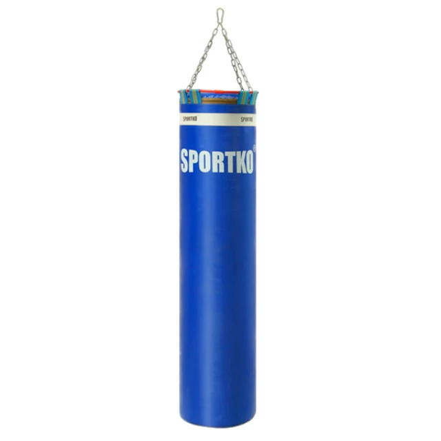 Boxzsák SportKO MP05 35x150 cm - fekete - kék