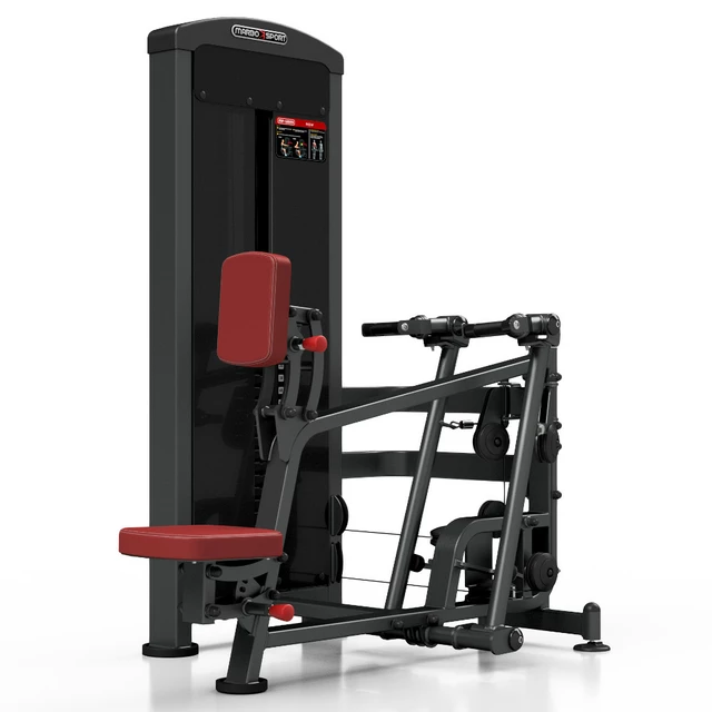 Seated Lat Pulldown Machine Marbo Sport MP-U229 - Black - Red