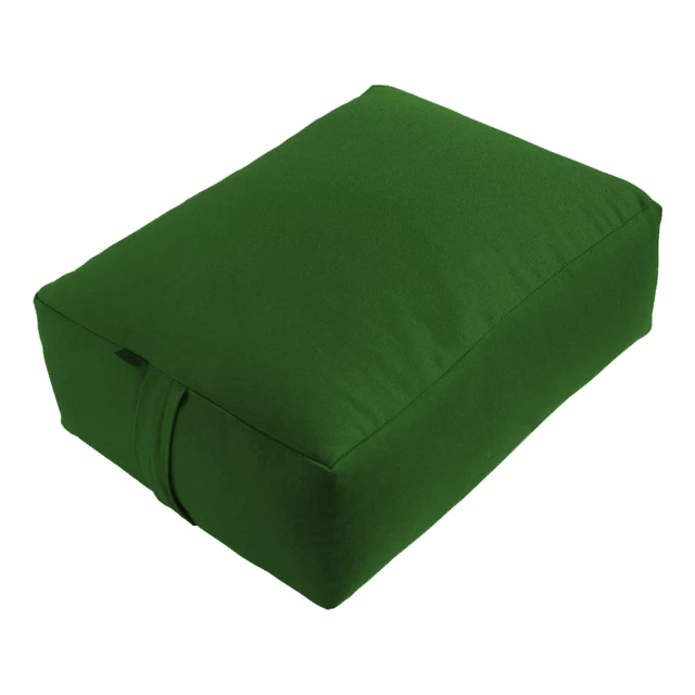 Meditation Cushion ZAFU Tofu Comfort - Burgundy - Green