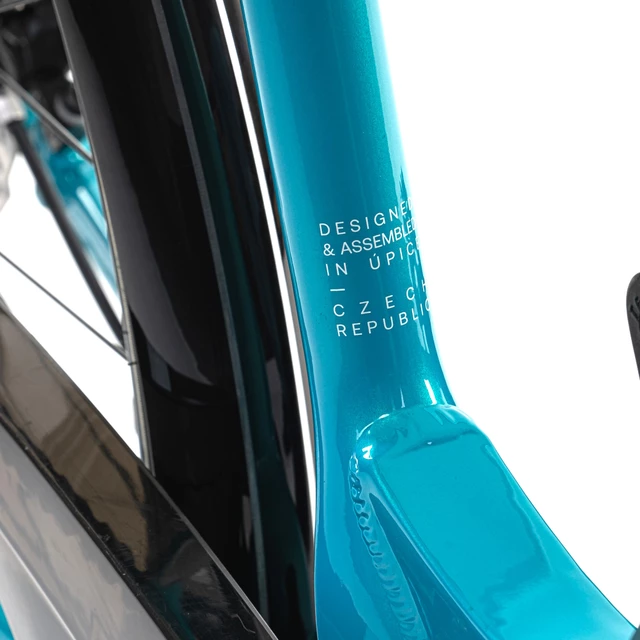Miejski rower elektryczny Levit Musca Urban MX Lowstep 630 28" - Turquoise pearl
